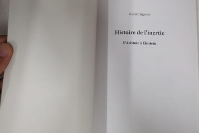 Histoire de l'inertie : D'Aristote à Einstein