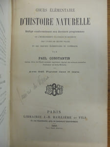Cours élémentaire d'histoire naturelle