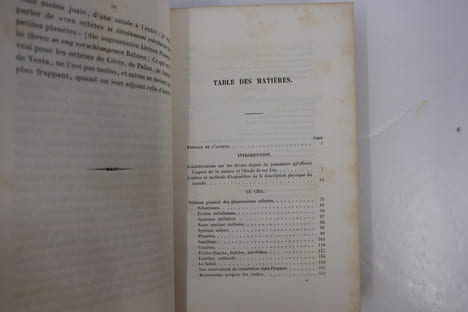 Cosmos essai d'une description physique du monde. Tomes 1 à 3. Traduit par F. Faye (Tomes 1 et 3), puis par Ch. Galusky (T. 2 et seconde partie T.3). ...