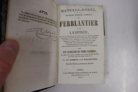 Nouveau Manuel Complet du Ferblantier Lampiste. Lebrun, Malpeyre