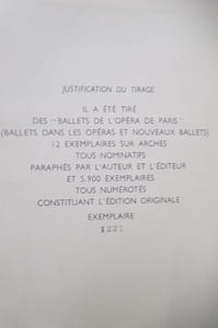 BALLETS DE L'OPERA DE PARIS. Ballets dans les Opéras - Nouveaux Ballets.