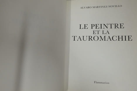 Le Peintre et la tauromachie. Alvaro Martinez-Novillo