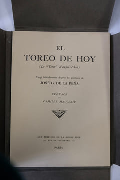 El Toreo de Hoy (Le Toreo d'aujourd'hui). José G. de la Peña & Camille Mauclair