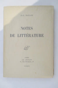 NOTES DE LITTERATURE