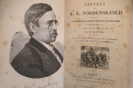 LETTRES de A. E. NORDENSKIOLD racontant LA DECOUVERTE DU PASSAGE NORD-EST DU POLE NORD 1878-1879.