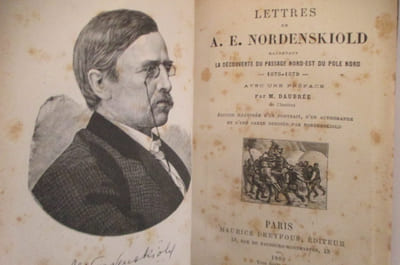 LETTRES de A. E. NORDENSKIOLD racontant LA DECOUVERTE DU PASSAGE NORD-EST DU POLE NORD 1878-1879.