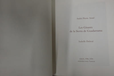 Les Gisants de la Sierra de Guadarrama - Reliefs, 1986-1990
