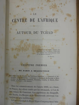 Le centre de l' Afrique, Autour du Tchad.. P. Brunache
