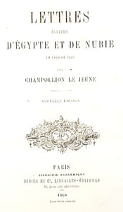 LETTRES écrites d'Egypte et de Nubie, en 1828 et 1829.