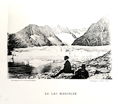 Le Glacier de l'Aletsch et le lac de Märjelen.. BONAPARTE (Prince Roland);