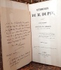 MÉMOIRES de M. Dupin.. DUPIN (A.-M.-J.-J.);