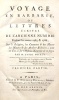 Voyage en BARBARIE, ou lettres écrites de l’ancienne NUMIDIE, pendant les années 1785 & 1786, sur la Religion, les Coutumes & les Moeurs des Maures & ...