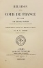 Relation de la Cour de France en 1690, publiée pour la Société de l'Histoire de France par Ch. Scheffer.. SPANHEIM (Ezéchiel);
