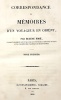 Correspondance et Mémoires d'un voyageur en ORIENT.. BORÉ (Eugène);