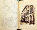 JOURNAL de Voyage "manuscrit" à Florence, Pise, Sienne, Venise … (novembre 1878 à mai 1879).. ITALIE;