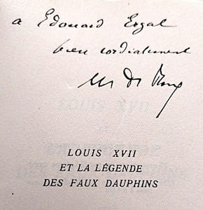 Louis XVII et la légende des faux Dauphins.