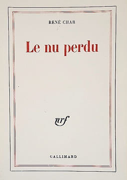 Le NU perdu.. CHAR (René);