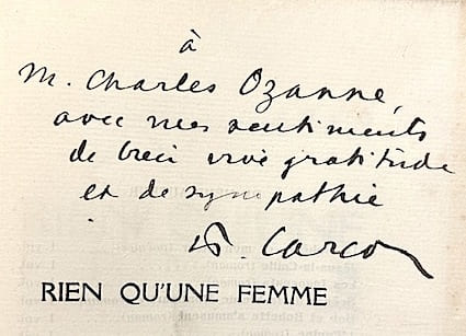 Rien qu'une Femme. Roman.. CARCO (Francis);