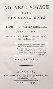Nouveau Voyage dans les ÉTATS-UNIS de l'Amérique Septentrionale, fait en 1788. 