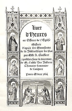 LIVRE D'HEURES ou offices de l'Eglise.. LIVRE d'HEURES;