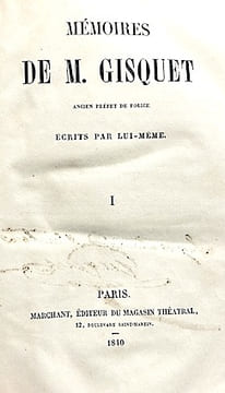 MEMOIRES de M. Gisquet, ancien Préfet de Police.. GISQUET (Henri-Joseph);