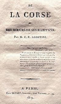 De la CORSE et des moeurs de ses habitans.