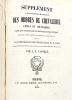 Collection historique des ORDRES de CHEVALERIE, Civils et Militaires, existant chez les différents Peuples du Monde, suivi d'un tableau chronologique ...
