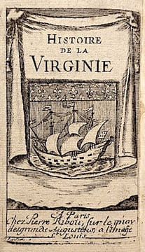 Histoire de la VIRGINIE, contenant I. l'histoire du premier établissement dans la Virginie & de son gouvernement jusques à présent. II. Les ...