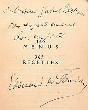 365 Menus, 365 Recettes.. POMIANE (Edouard de);