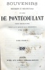 SOUVENIRS Historiques et Parlementaires du Comte de Pont&eacute;coulant, ancien Pair de France, extraits de ses papiers et de sa correspondance 1764 - 1848.. ...