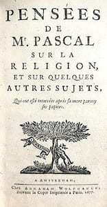 PENSEES sur la Religion et sur quelques autres sujets. Discours sur les pensées de Mr. Pascal.