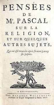PENSEES sur la Religion et sur quelques autres sujets. Discours sur les pensées de Mr. Pascal.. PASCAL (Blaise);