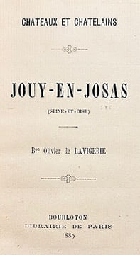 Jouy-en-Josas (Seine et Oise).. LAVIGERIE (Baron Olivier de);