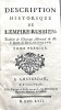 Description Historique de l'Empire RUSSIEN.. STRAHLENBERG (Baron de);