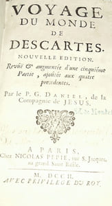 Voyage du Monde de DESCARTES. Nouvelle édition revue & augmentée d'une cinquième partie, ajoutée aux quatre précédentes.