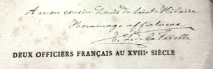 MEMOIRES et Correspondance du Chevalier et du Général de La Farelle. LENNEL de LA FARELLE (Ernest);
