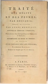 Traité des délits et des peines.