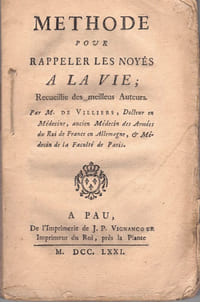 Méthode pour rappeler les noyés à la vie.