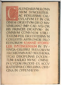 [Calendarium Romanum magnum, caesaree Maiestati dicatum].