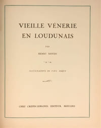 Vieille vénerie en Loudunais.