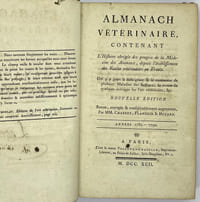 ALMANACH VÉTÉRINAIRE Années 1782-1790 ; 1791 ; 1792 ; 1793 ; 1794.