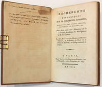 Recherches historiques sur la police des Romains, concernant les grands chemins, les rues et les marchés...