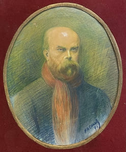 Portrait de Paul Verlaine.