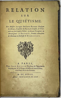 Relation sur le Quiétisme.