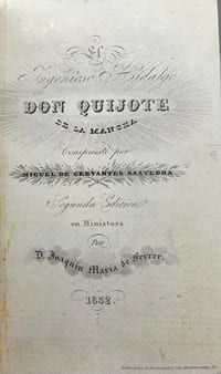 El Ingenioso Hidalgo Don Quijote de La Mancha.