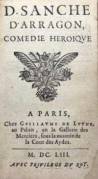 D. Sanche d’Arragon, comédie héroïque.