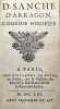 D. Sanche d’Arragon, com&eacute;die h&eacute;ro&iuml;que.. CORNEILLE Pierre.