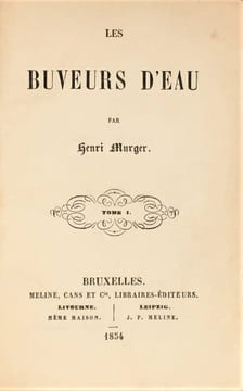 Les Buveurs d'eau.. MURGER Henry.