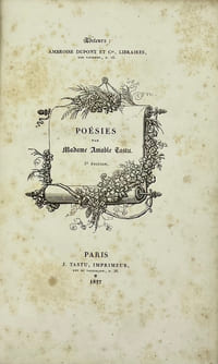 Poésies.