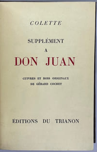 Supplément à Don Juan.